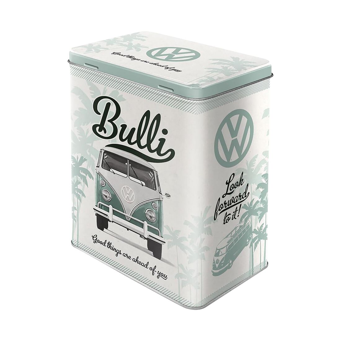 Nostalgic-Art Large Tin Box with Separate Lid - VW - Good things are ahead of you, , scaau_hi-res
