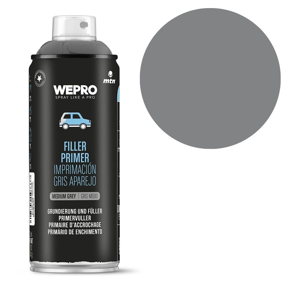MTN WEPRO Filler Primer Medium Grey 400mL, , scaau_hi-res