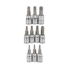 ToolPRO Hex Socket Set - 1/4 & 3/8" Drive, Torx, 11 Piece, , scaau_hi-res