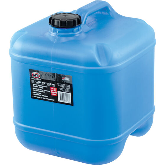 SCA Water Carry Can, Cube 15 Litre, Blue Supercheap Auto