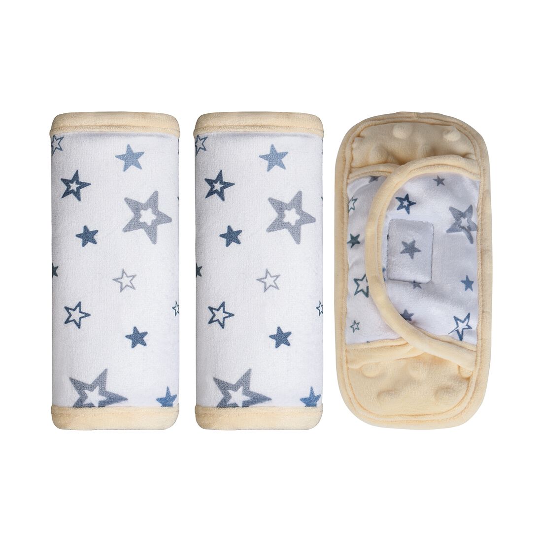 Cabin CrewKids Seat Belt Covers Star Yellow 3 Pack, , scaau_hi-res