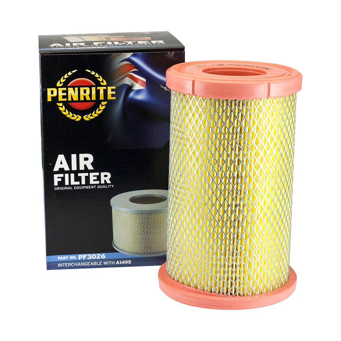 Penrite Air Filter PF3026 (Interchangeable with A1495), , scaau_hi-res