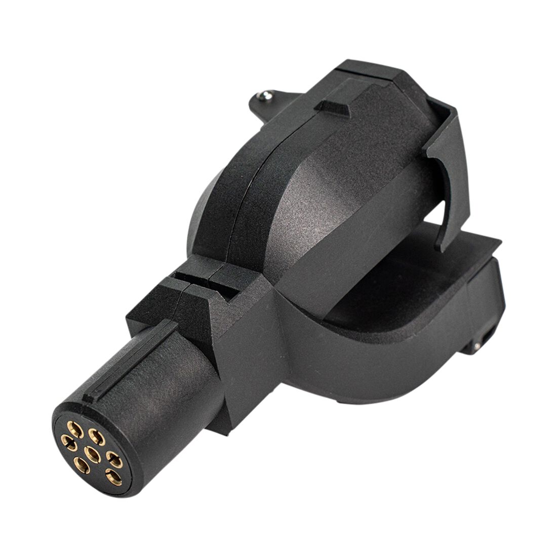 SCA Trailer Adaptor 3 Way 7 Pin Small Round Socket to 7 Pin Flat Plug, 7 Pin Large Round Plug, , scaau_hi-res