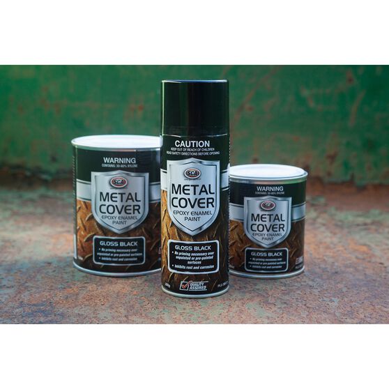 SCA Metal Cover Enamel Rust Paint Silver - 1 Litre, , scaau_hi-res