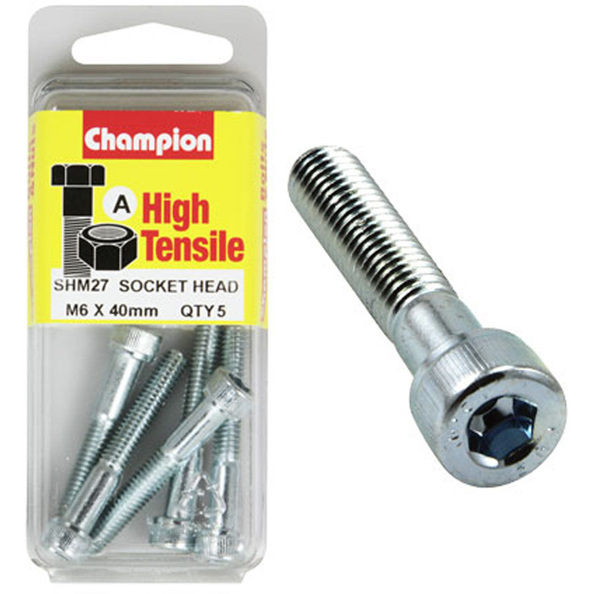 Champion Socket Head Metric 6 X 40, , scaau_hi-res
