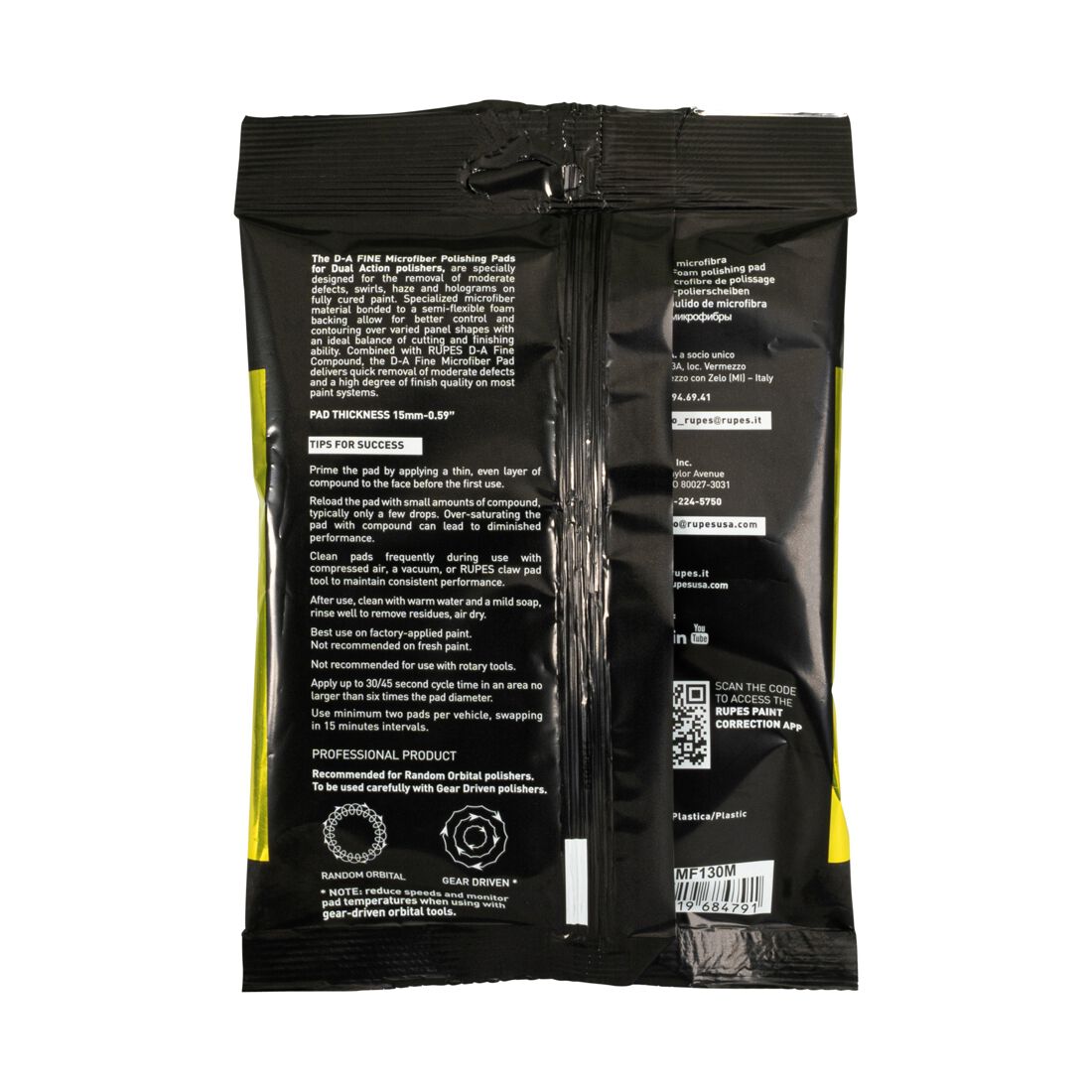 RUPES D-A Fine Microfibre Polishing Pad - 130mm, , scaau_hi-res