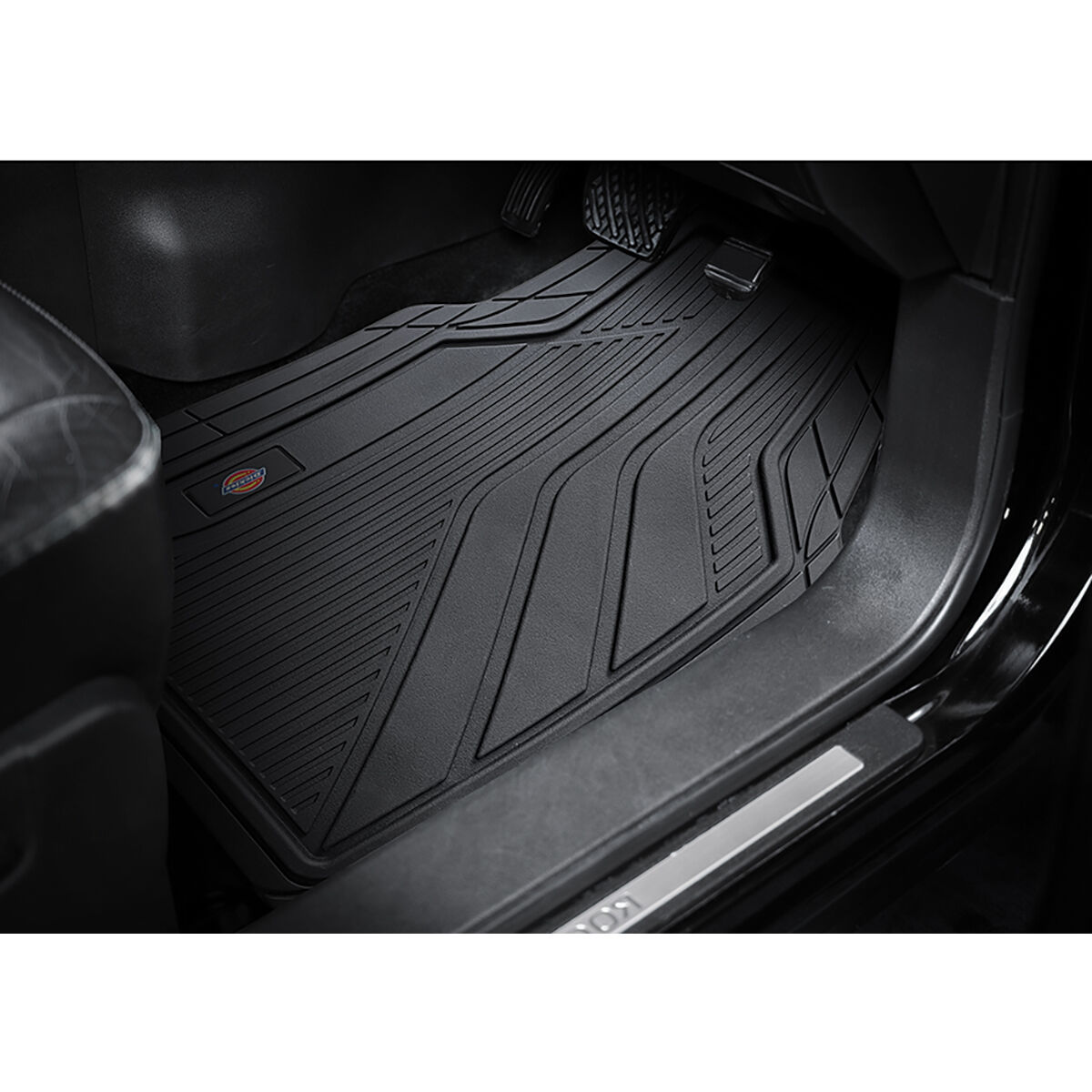 Dickies Rubber OG Logo Car Floor Mats - Set of 4, Black, , scaau_hi-res