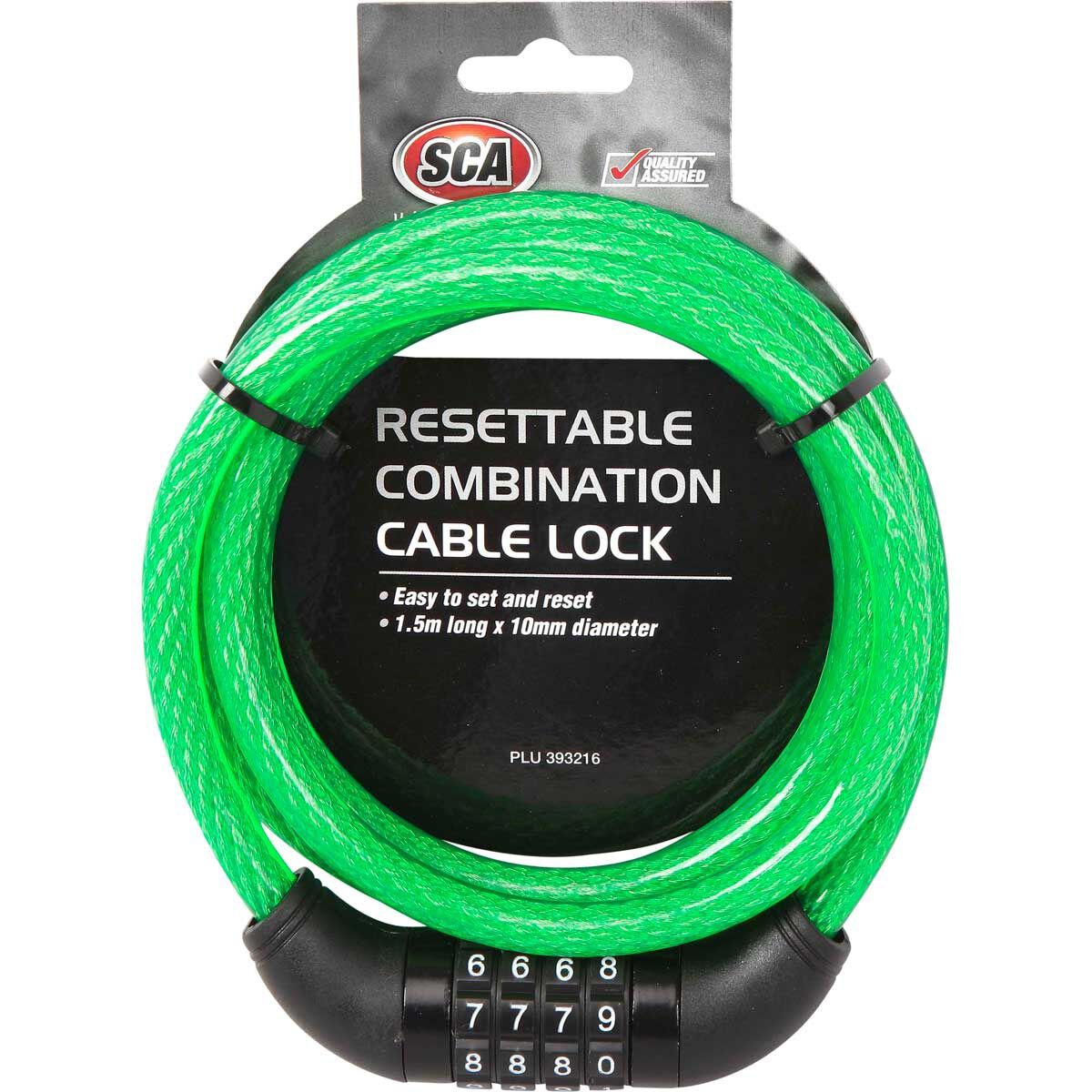 SCA Resettable Combination Lock - 1.5m x 10mm, , scaau_hi-res