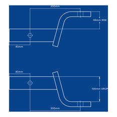 Hayman Reese Tow Ball Mount Kit 100mm/200mm, , scaau_hi-res