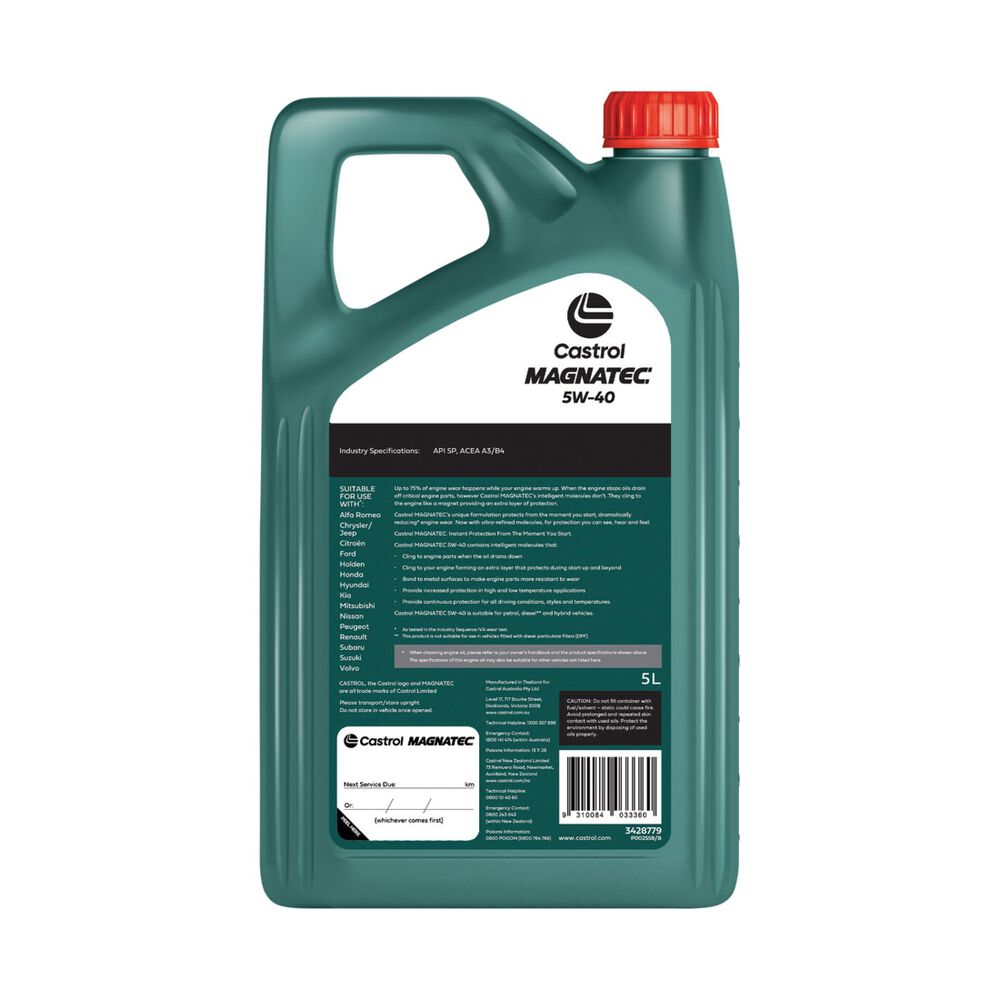 Castrol MAGNATEC Engine Oil 5W-40 5 Litre | Supercheap Auto