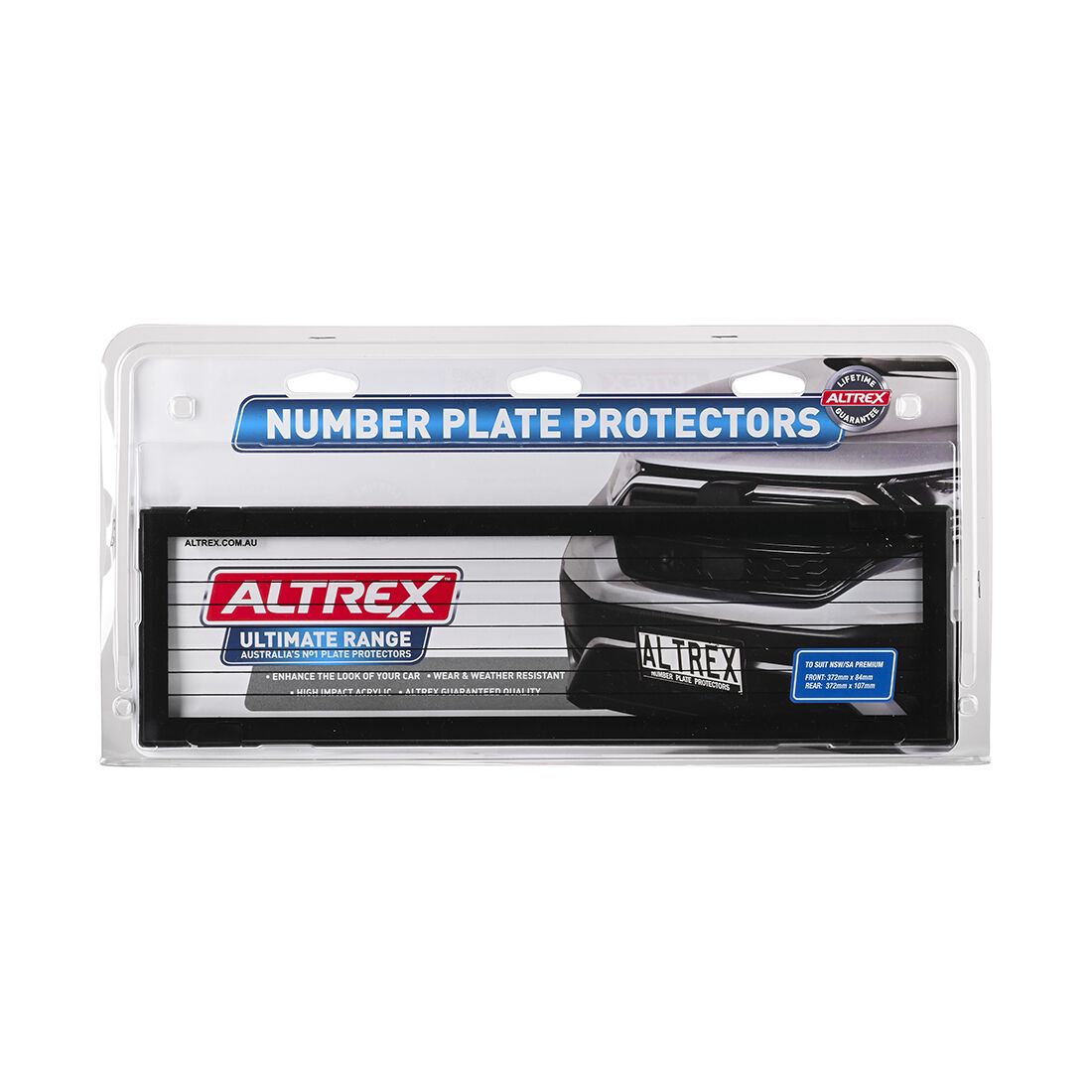 Altrex Number Plate Protector - 6 Figure Premium With Lines 6LP, , scaau_hi-res