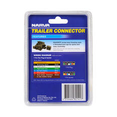 Narva Trailer Plug, Flat - 7 Pin, , scaau_hi-res
