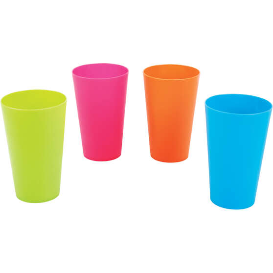 Ridge Ryder Plastic Tumbler 4pk 7cm, , scaau_hi-res