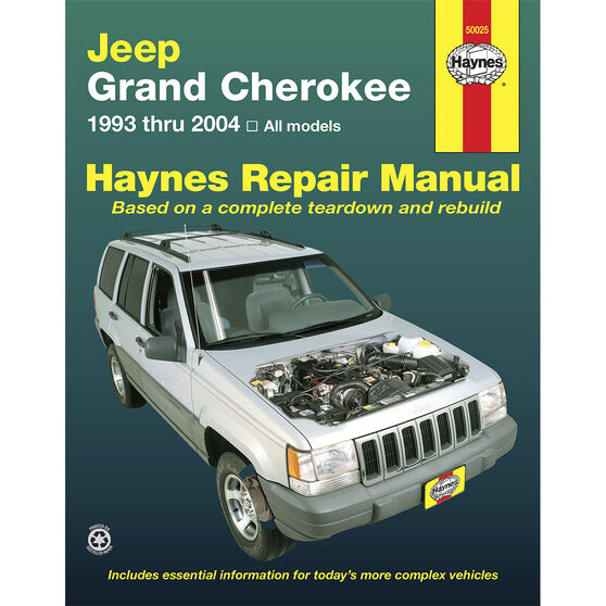Haynes Car Manual For Jeep Grand Cherokee 1993-2004 - 50025