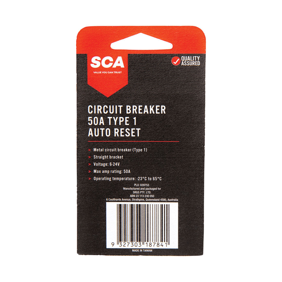SCA Circuit Breaker - 12/24V 50 Amp, , scaau_hi-res
