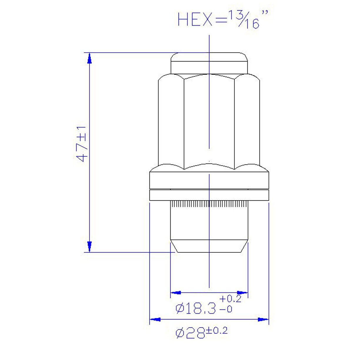 Calibre Wheel Nuts MN12150TOY, Shank, M12x1.50, Suits Toyota, , scaau_hi-res