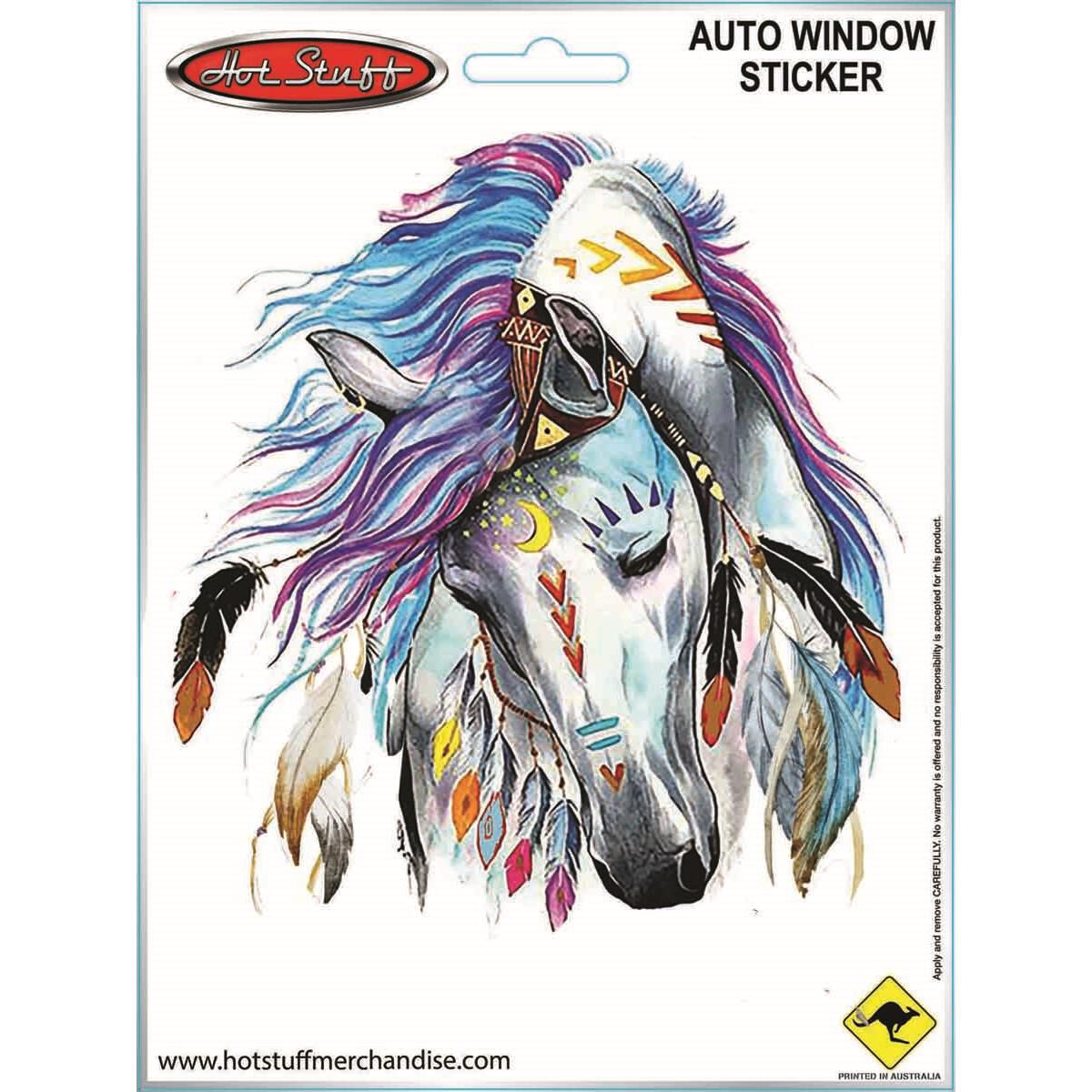 Hot Stuff Sticker Horse Feathers, Vinyl, , scaau_hi-res