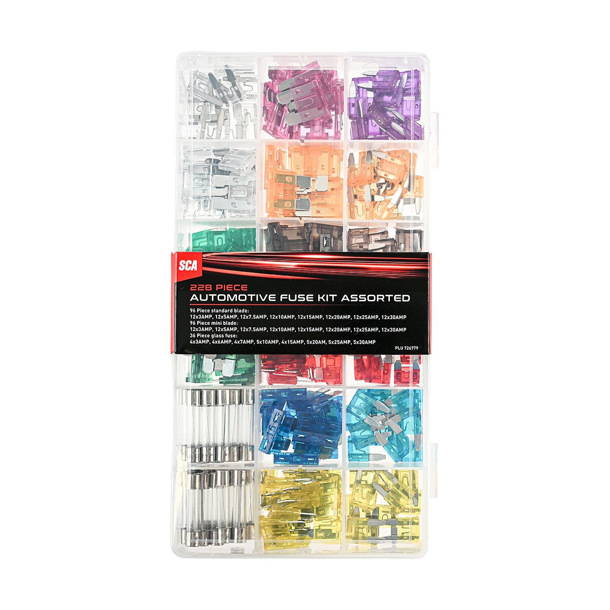 SCA Automotive Fuse Kit - Assorted - 228 Piece, , scaau_hi-res