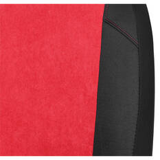 SCA Cord Seat Covers Red/Black Adjustable Headrests Airbag Compatible, , scaau_hi-res