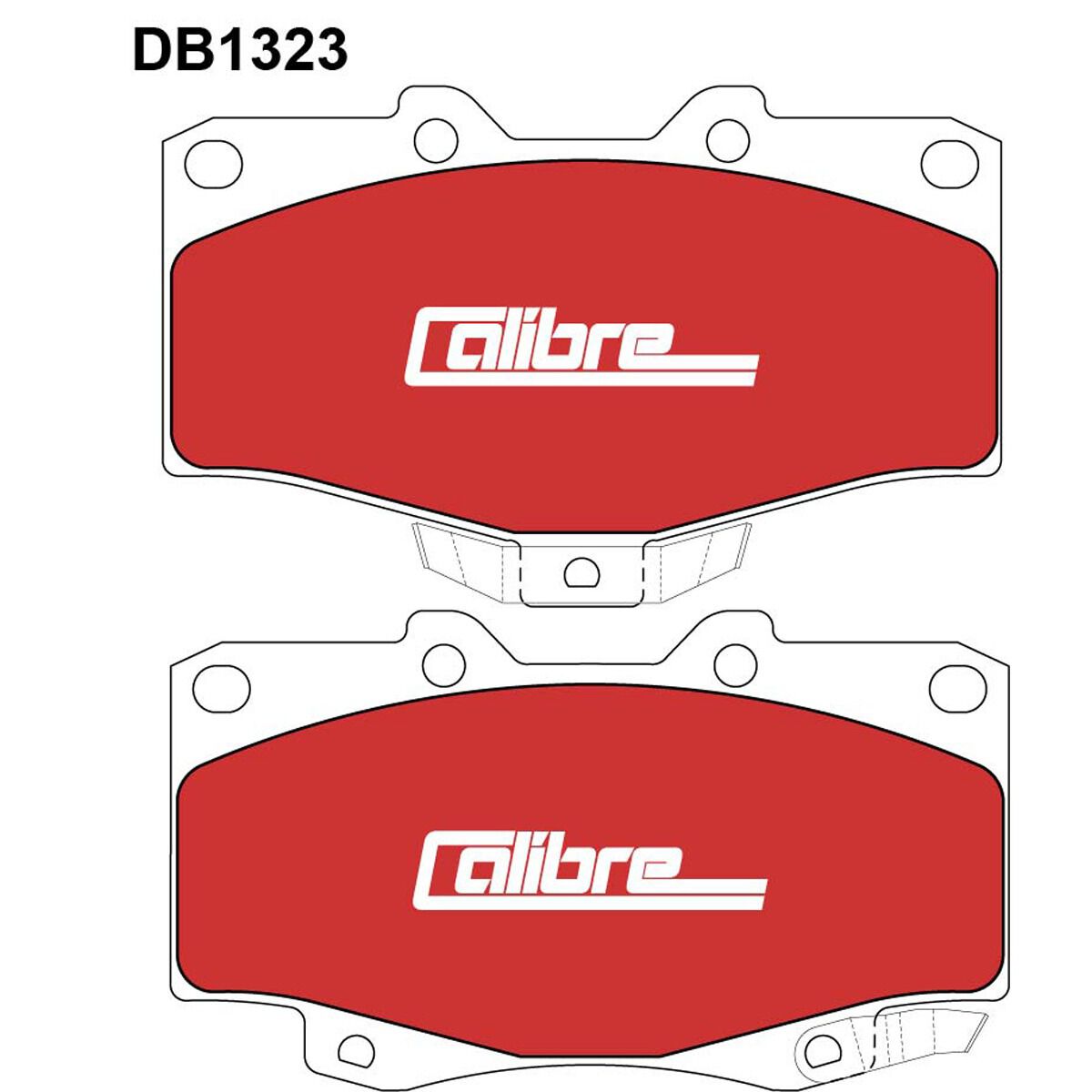 Calibre Disc Brake Pads DB1323CAL, , scaau_hi-res
