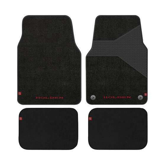 Holden Heritage 4-piece Belmont Carpet Floor Mats - Black, , scaau_hi-res