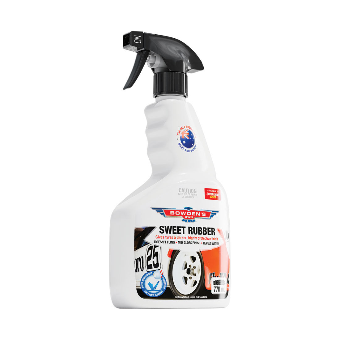 Bowden's Own Sweet Rubber Tyre Dressing 770mL, , scaau_hi-res
