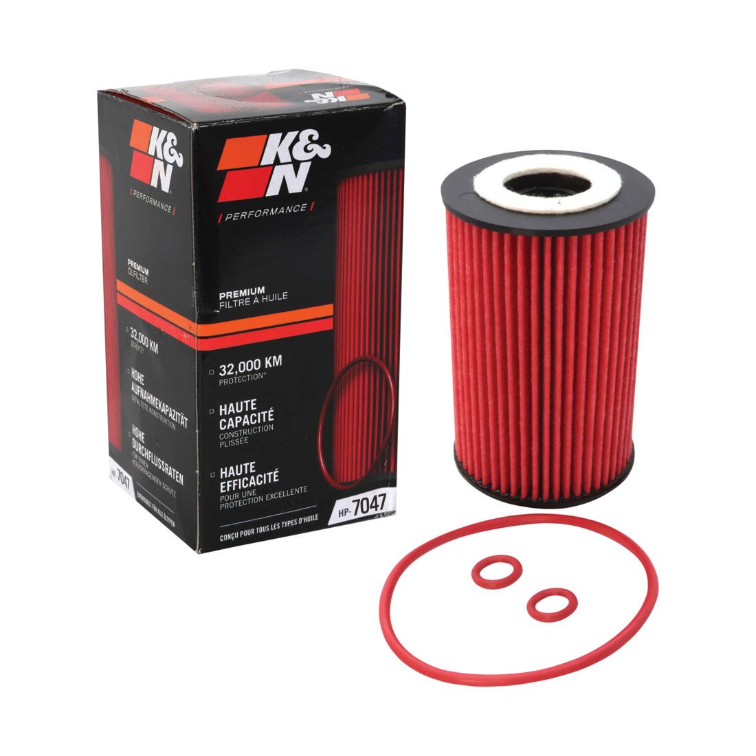 K&N Performance Gold Cartridge Oil Filter HP-7047, , scaau_hi-res