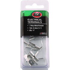 SCA Electrical Terminals - 2 Way Male / Female, 17 Pack, , scaau_hi-res
