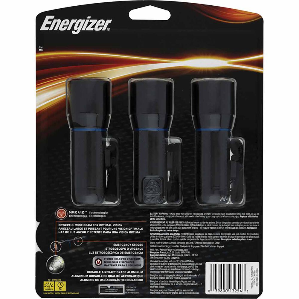 Energizer 250 Lumen 3 pack torches Supercheap Auto