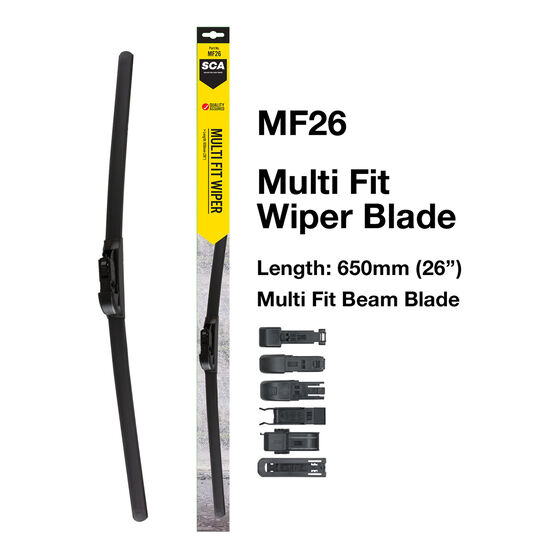 SCA MultiFit Wiper Blade 650mm (26") Single MF26 Supercheap Auto