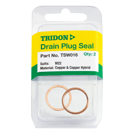 Tridon Oil Drain Plug Washer Pair TSW016, , scaau_hi-res