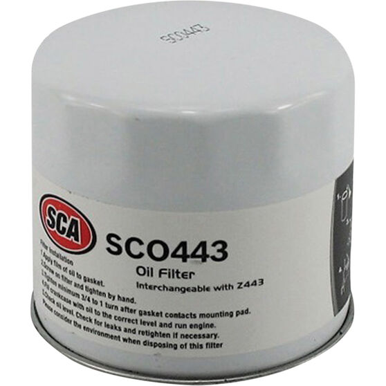 SCA Oil Filter - SCO443 (Interchangeable with Z443), , scaau_hi-res