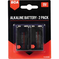 SCA Alkaline 9V Batteries 2 Pack, , scaau_hi-res