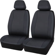 SCA Jacquard Seat Covers Charcoal Adjustable Headrests Airbag Compatible, , scaau_hi-res