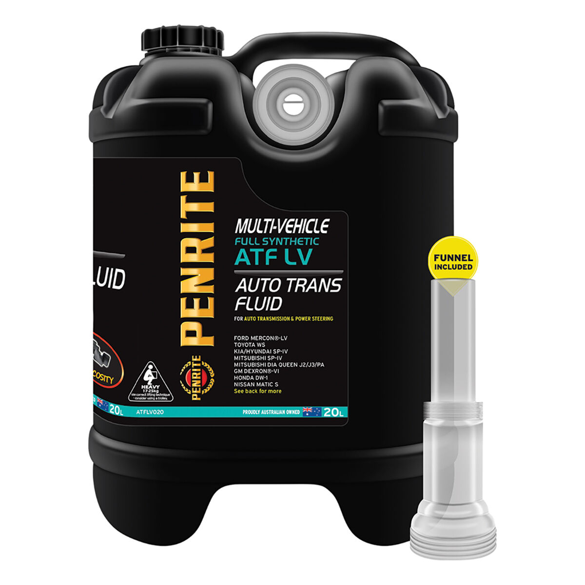 Penrite ATF LV Automatic Transmission Fluid 20 Litre, , scaau_hi-res
