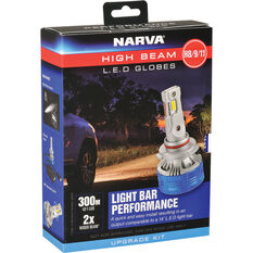 Narva High Beam LED Headlight Globes - H8/9/11, 12/24V, 18448H, , scaau_hi-res