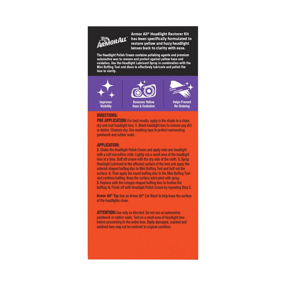 Armor All Ultra Shine Headlight Restorer Kit, , scaau_hi-res