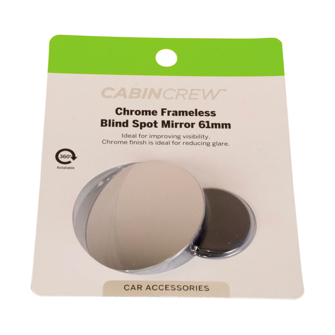 Cabin Crew Blind Spot Mirror - Chrome 61mm, , scaau_hi-res