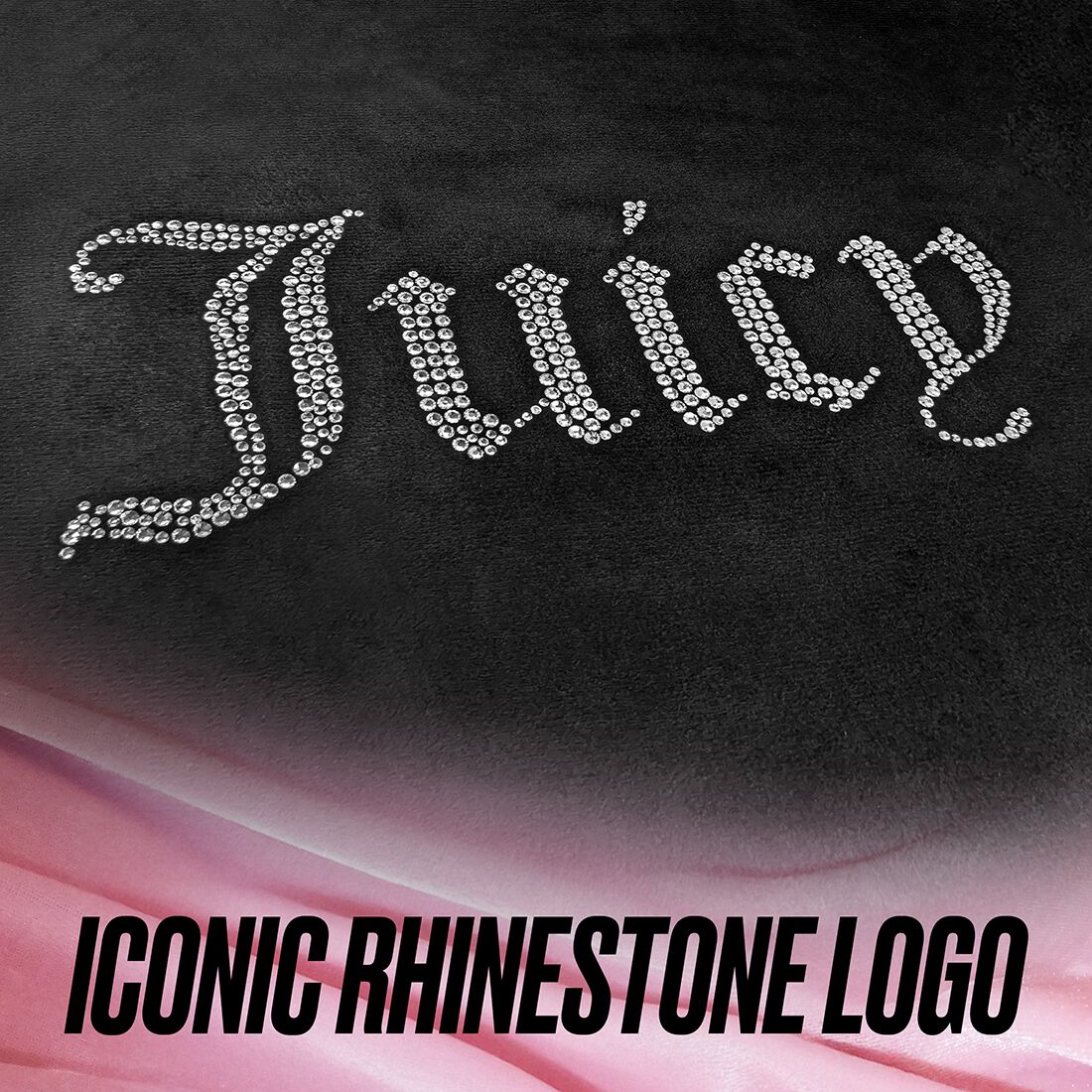 Juicy Couture 2 Piece OG Big Bling Seat Covers - Black, , scaau_hi-res