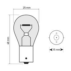 SCA Incandescent Globe - P21W 24V 21W - 2 Pack, , scaau_hi-res