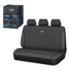 Ridge Ryder Canvas Seat Cover Charcoal/Black Piping Adjustable Headrests Rear Seat 06H, , scaau_hi-res