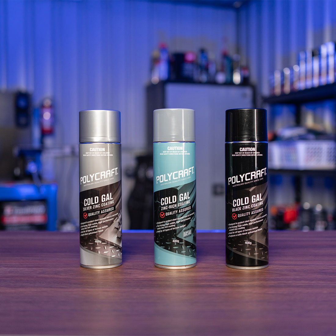 Polycraft Cold Gal Zinc Rich Coating 400g, , scaau_hi-res