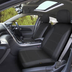 SCA Premium Jacquard and Velour Seat Covers Charcoal Adjustable Headrests Airbag Compatible 30SAB, , scaau_hi-res