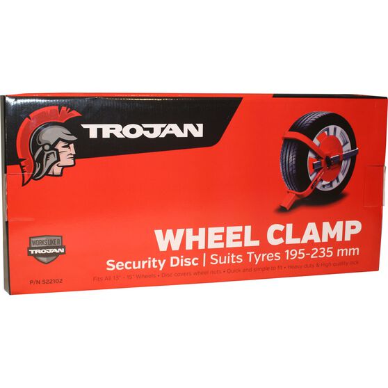 Trailer Wheel Clamp Defender Suits 195-235mm Tyres, , scaau_hi-res