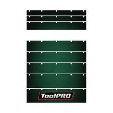 ToolPRO Tool Cabinet Magnet Fascia Set - Green Carbon Fibre, Suits 26" Chest & 27" Cabinet, , scaau_hi-res