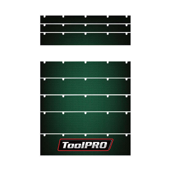 ToolPRO Tool Cabinet Magnet Fascia Set - Green Carbon Fibre, Suits 26" Chest & 27" Cabinet, , scaau_hi-res