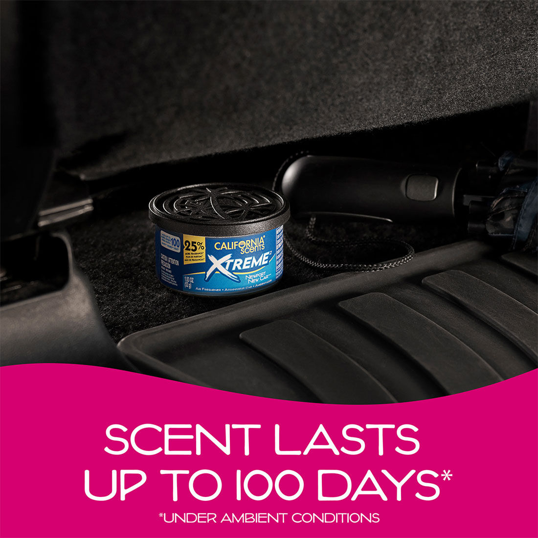 California Scents Newport New Car Xtreme Can Car Air Freshener 52g, , scaau_hi-res
