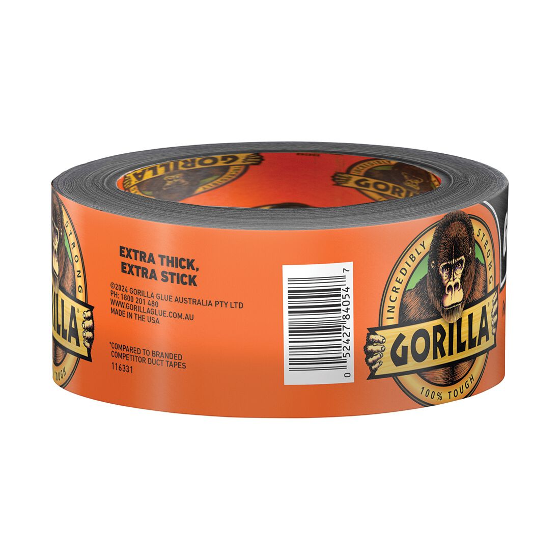 Gorilla Tape Black 48mm x 9.1m, , scaau_hi-res