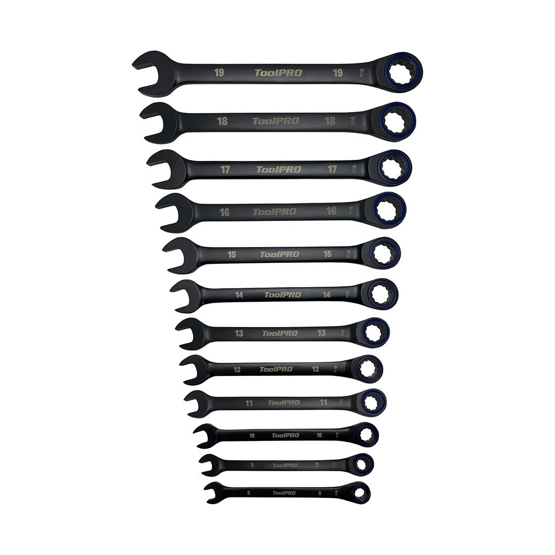 ToolPRO 12PC 90T Ratchet Spanner Set, , scaau_hi-res