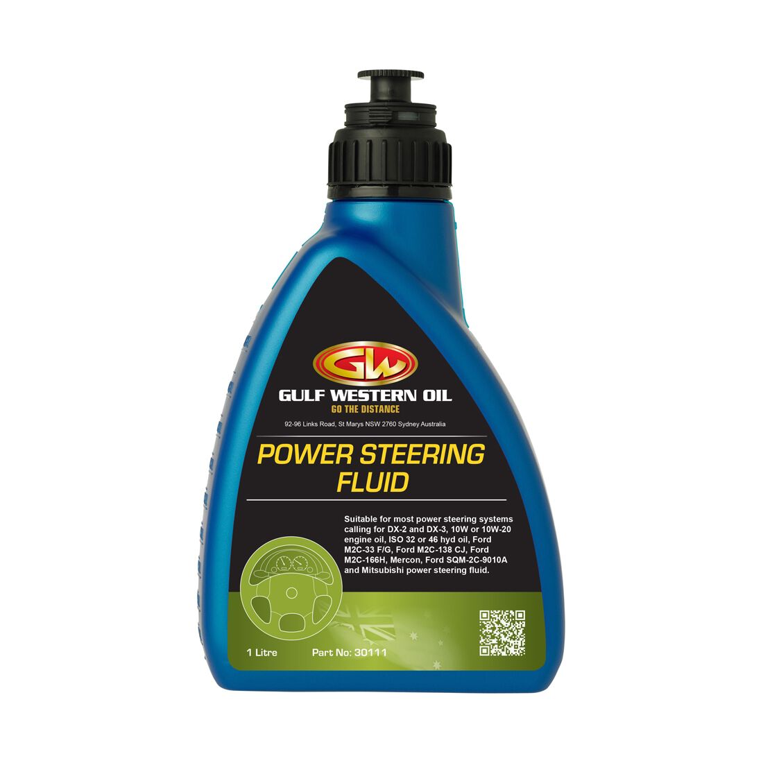 Gulf Western Power Steering Fluid 1L, , scaau_hi-res